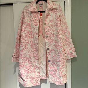 Isaac Mizrahi for Target Pink Floral Coat NWT M